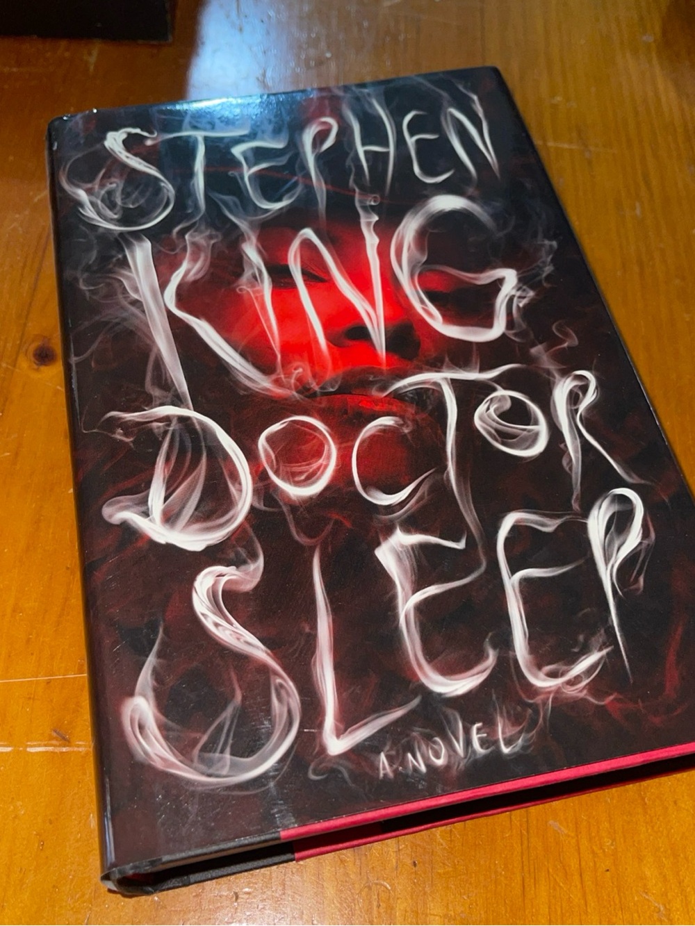 Doctor Sleep by Stephen King - Hardcover with Black & Red Smoke Cover
